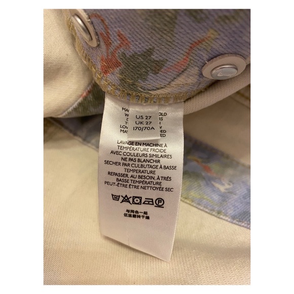 Anthropologie Pilcro Watercolor Short Overalls SZ 27 - Picture 13 of 13